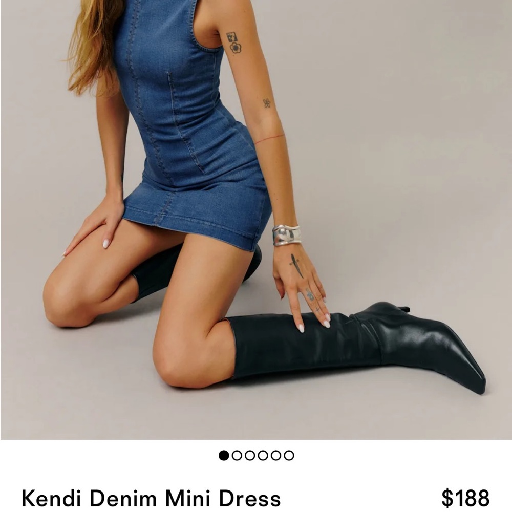 Reformation Blue Denim Mini Dress